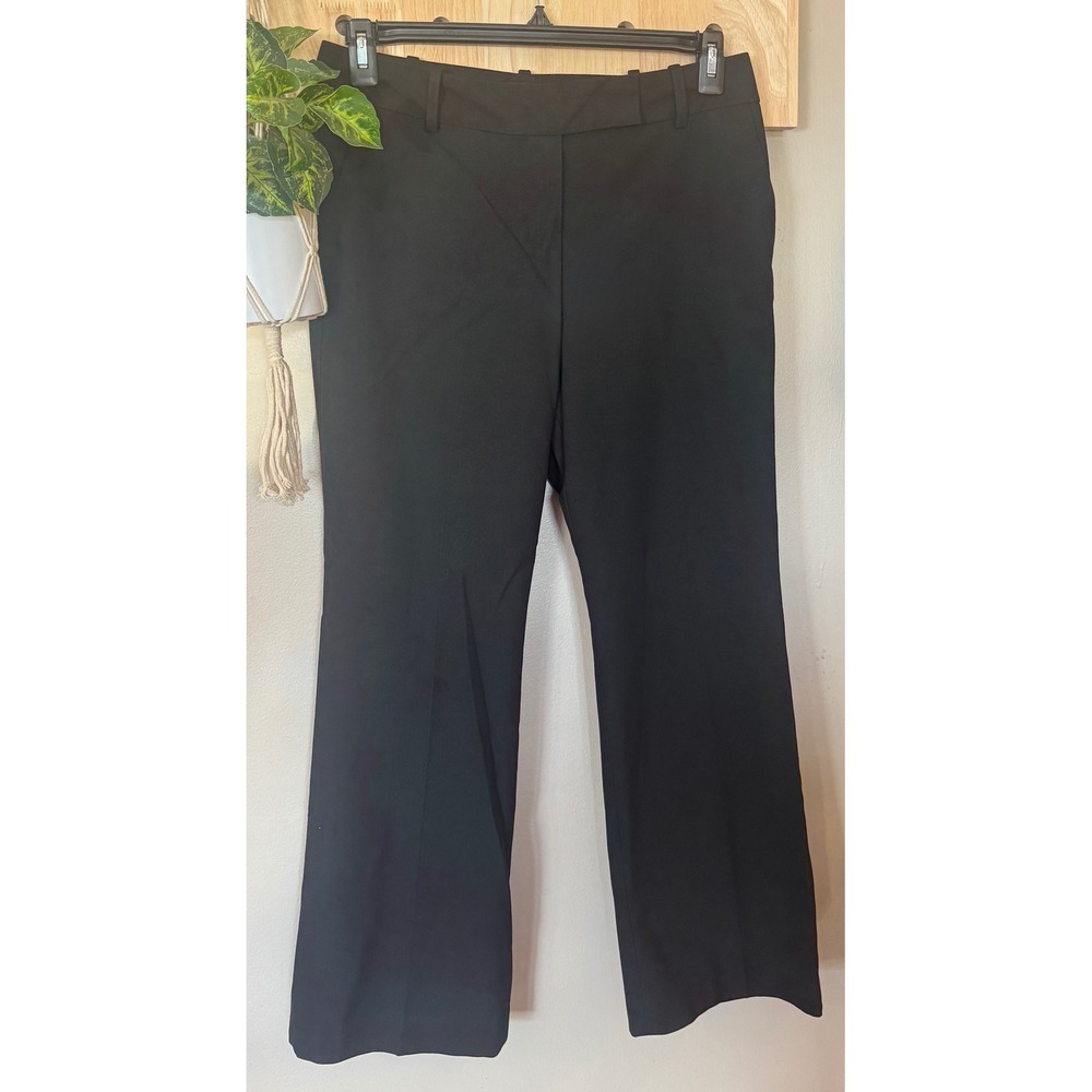 Talbots Heritage Petites Black Wide Leg Trousers Dress Pants 10P BH684